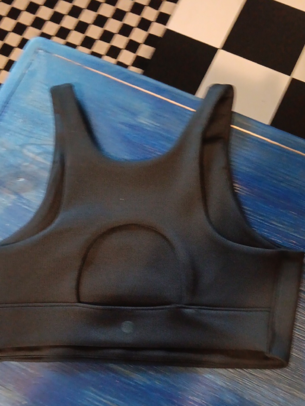 Oner Black Ribbed Sports Bra - Picture 5 of 8